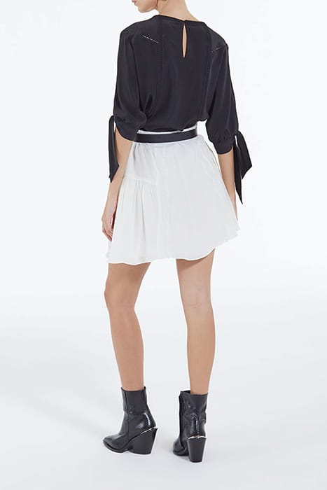 SHORT SLEEVED TOP WITH BRAIDS BLACK 4