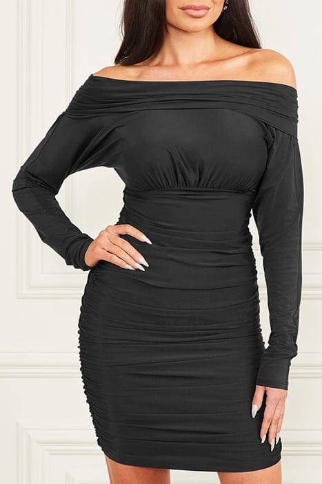 MARCIANO BY GUESS ORIANA DRESS JET BLACK 1
