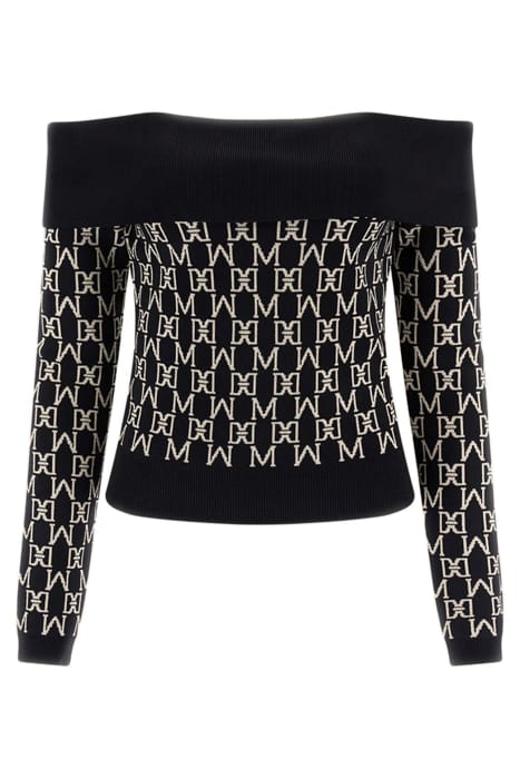 MARCIANO BY GUESS ANGELINA OFF SHOULDE ALL OVER JACQUARD KNI 4