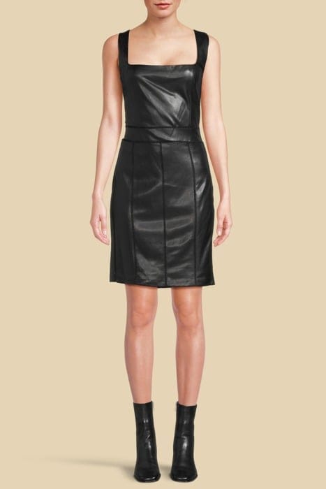 MARCIANO BY GUESS SL JANICE DRESS JET BLACK MULTI 1