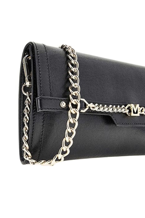 MARCIANO BY GUESS MEDIUM SATCHEL CHAIN JET BLACK CLUTCH BAG 5