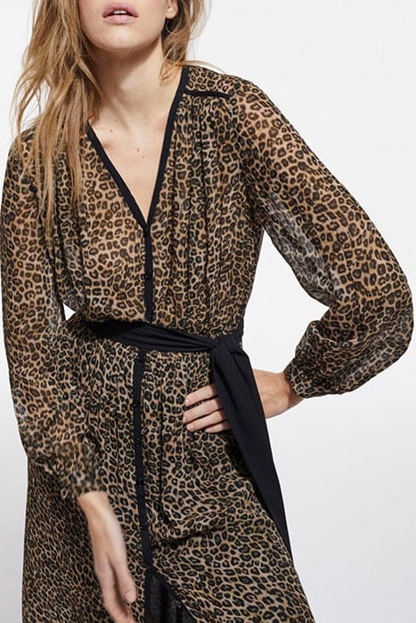 LONG LEO DRESS VISCOSE GGT LEOPARD 5