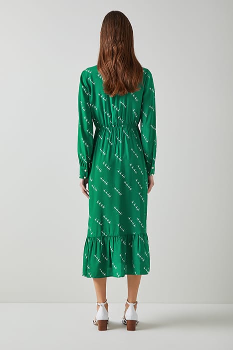 DR BRIDGET MONKEY DRESS GREEN/CREAM 2