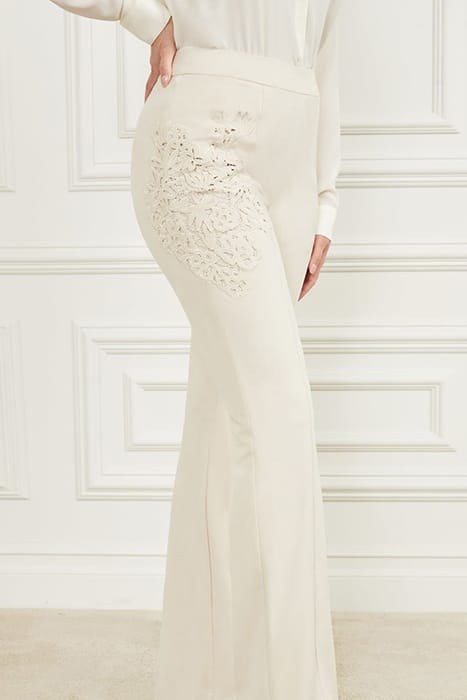 MARCIANO BY GUESS LORRAINE PANT IVORY BONE 5
