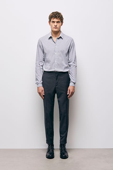 SUIT TROUSERS WITH ELASTIC BELT GREY 1