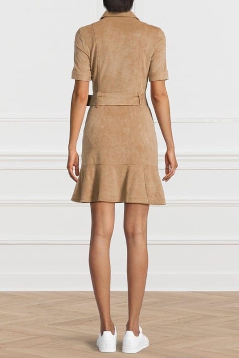 MARCIANO BY GUESS KASIA DRESS TRUFFLE DUST LEATHER MULTI 2
