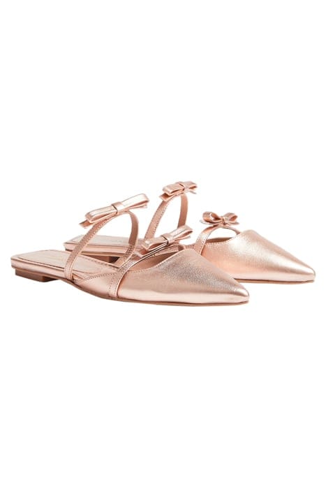 ARIELLA - FLAT MULE WITH PALE ROSE 2