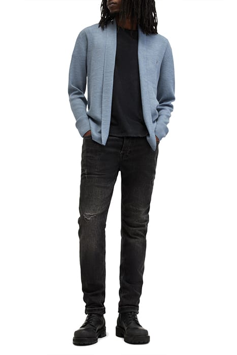 MODE MERINO OPEN CAR DUSTY BLUE 3