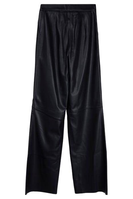 MARCIANO BY GUESS VIXEN WIDE LEG PANT JET BLACK LEATHER 2