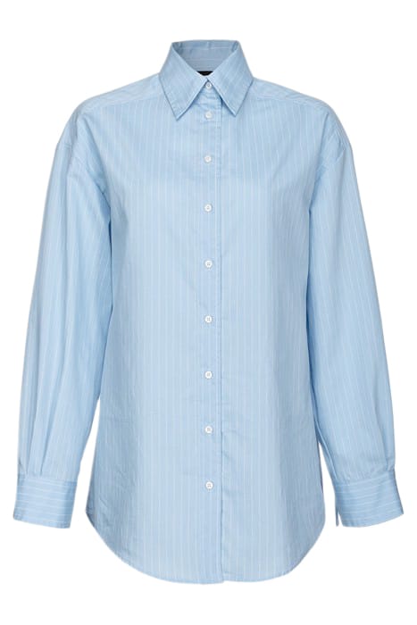 CRACOVIA CAMICIA POPELINE RIGATO AZURE/WHITE 3
