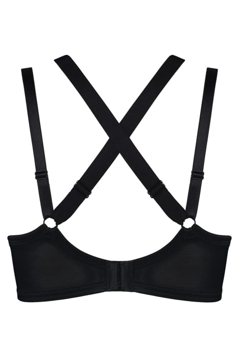 HEARTBREAKER BLACK MESH AND SAND BALCONY BRA 3
