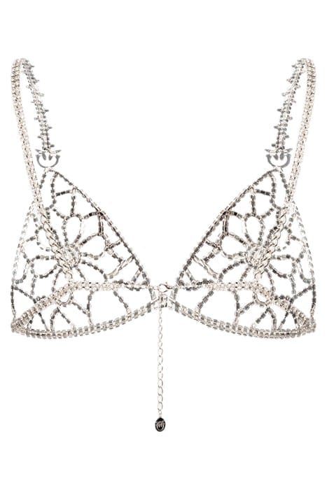 ROCHELLE TRIANGOLO CATENA STRASS NICKEL/CRYSTAL 4