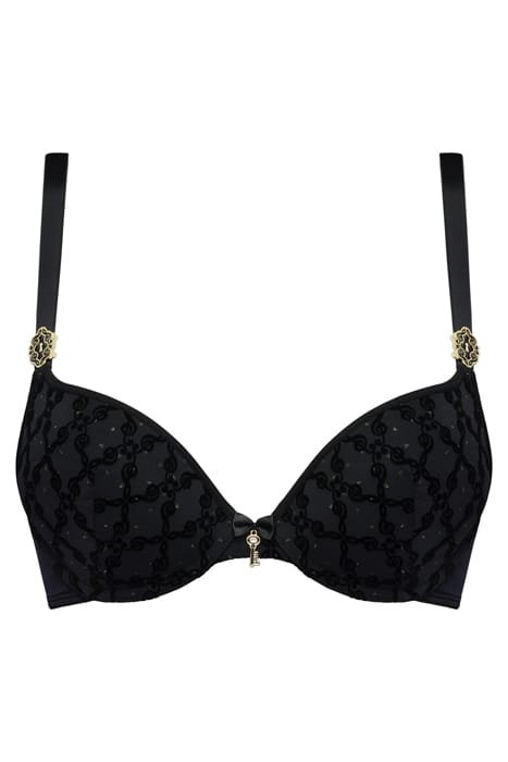 CALLIOPE BLACK AND GOLD PRINT PUSH UP BRA 3