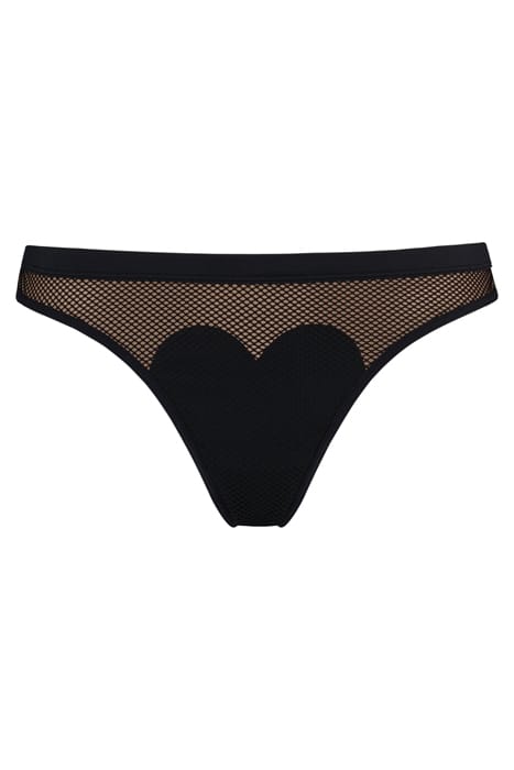 HEARTBREAKER BLACK MESH AND SAND THONG 3