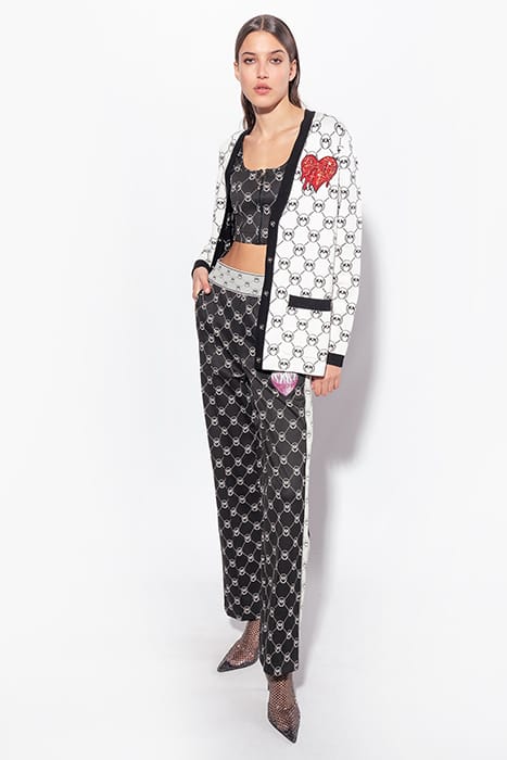 IRRIVERENTE TOP PUNTO STOFFA JACQUARD LOGO CON PATCH RICAMAT 6