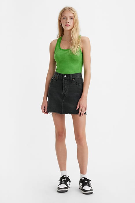 ICON DENIM SKIRT GREY 1