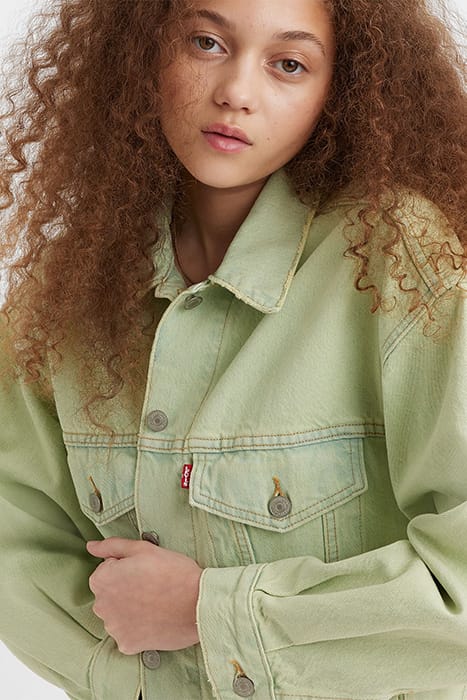 90S DENIM JACKET GREEN 6