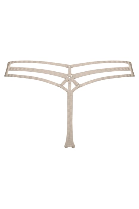 SPACE ODYSSEY CHECKERED IVORY THONG 4