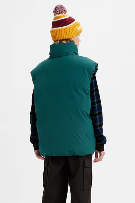 XL PUFFER VEST IN GREEN 2