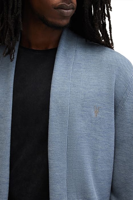 MODE MERINO OPEN CAR DUSTY BLUE 5