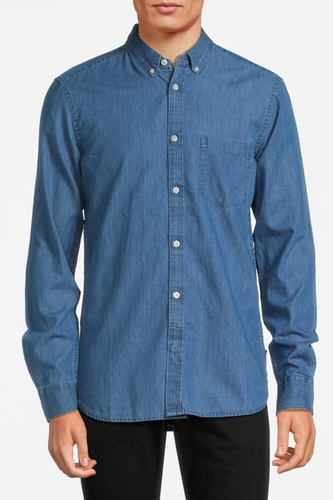 DENIM LS MID WASH 1