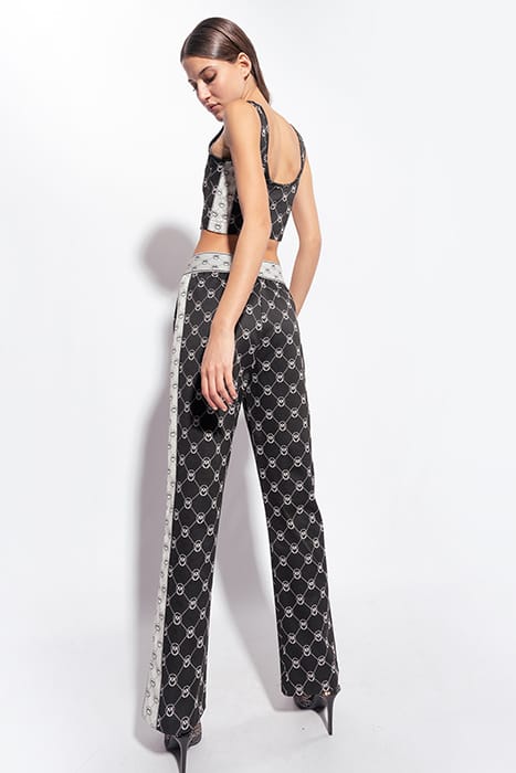 IRRIVERENTE TOP PUNTO STOFFA JACQUARD LOGO CON PATCH RICAMAT 2