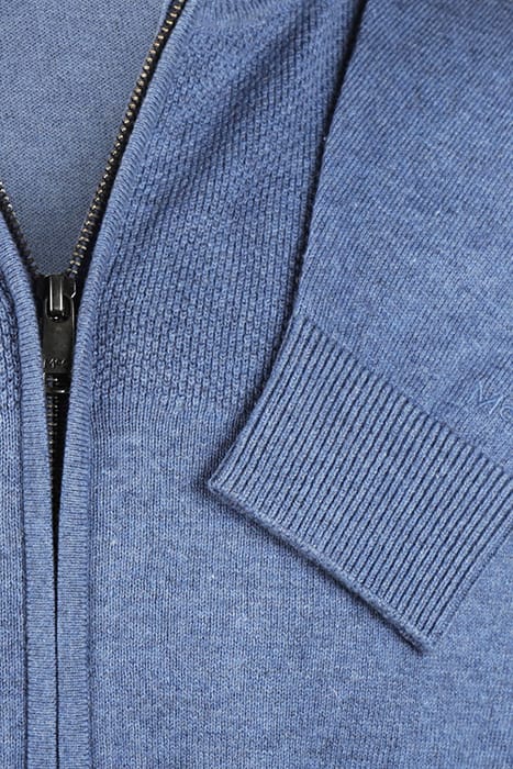 ZIP THRU CARDIGAN FADED BLUE 3