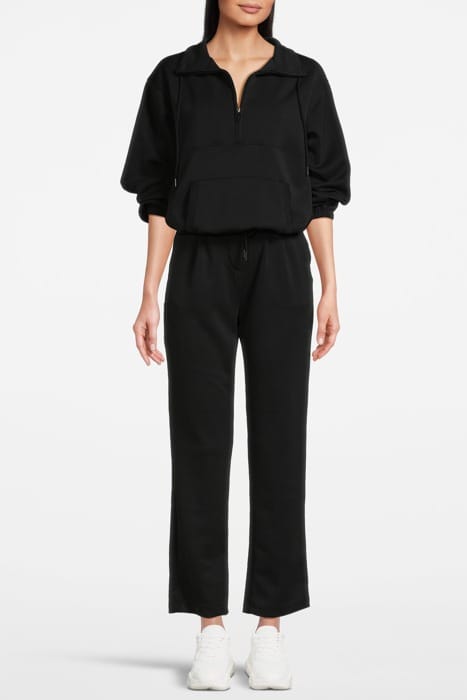 PATCH PKT ZIP FRONT MOCK NECK BLACK 1