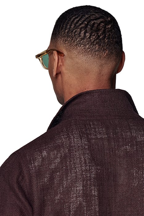 RELAXED FIT SHIRT-JACKET BURGUNDY 8