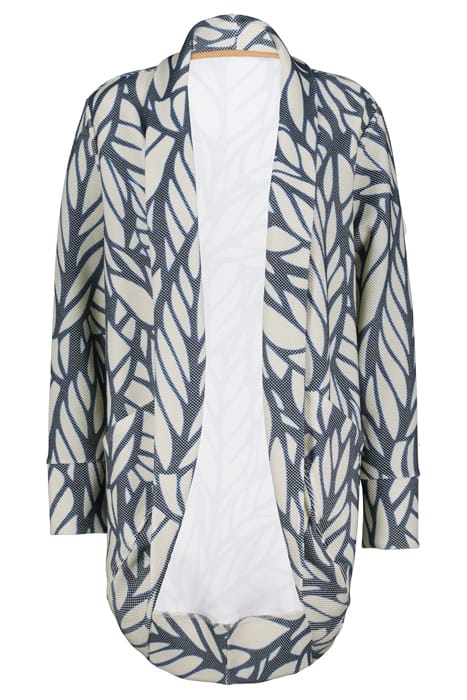 LOOSE VEST GLORY PRINT DARKBLUE WITH LUSH PRINT 1