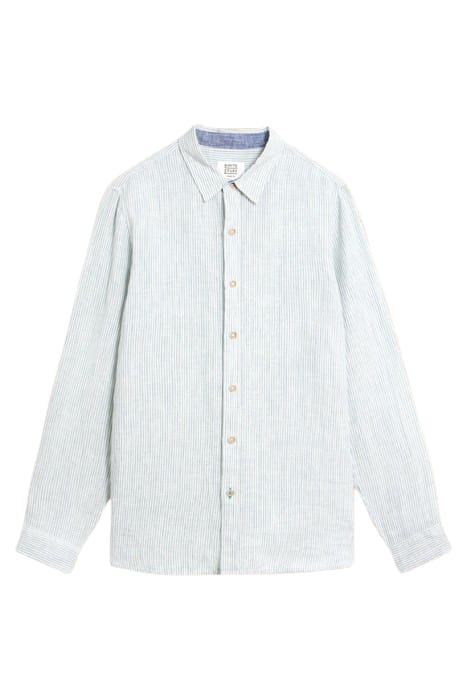 PEMBROKE LS LINEN STRIPE SHIRT BLUE MULTI 3