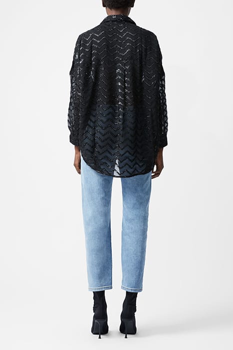 LUREX GEORGETTE LS POPOVER BLACK 2
