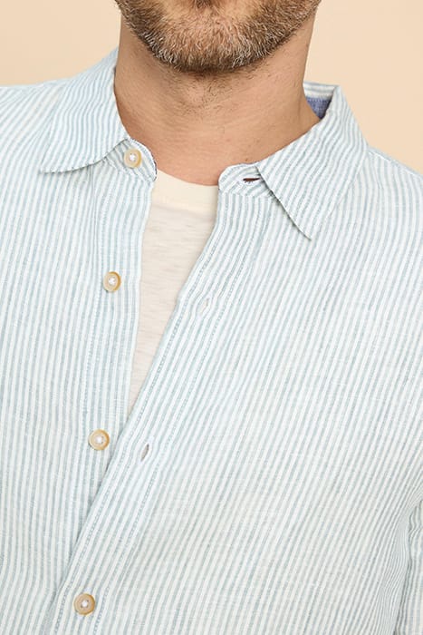 PEMBROKE LS LINEN STRIPE SHIRT BLUE MULTI 4