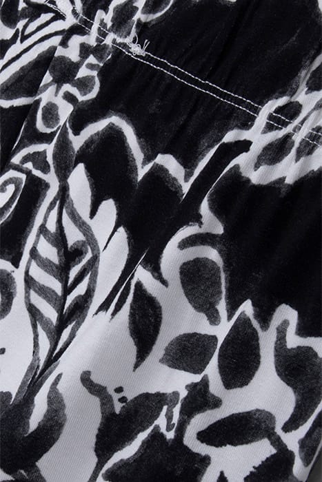 BASIC LEGGINGS PRINT BLACK WITH OFFWHITE CENTREPIECE PRINT 3