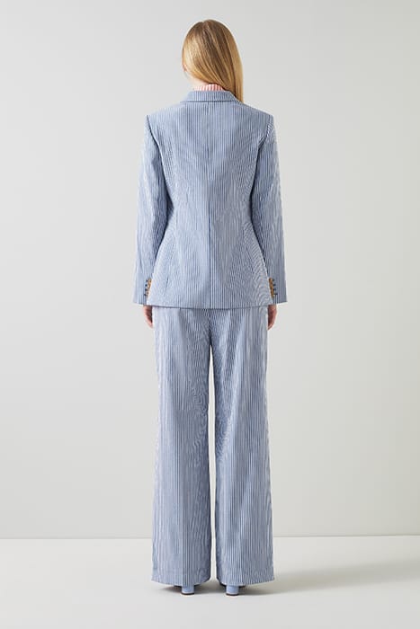 GENE STRIPE BLAZER BLUE/WHITE 2