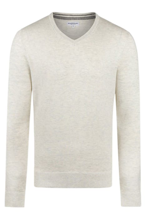V-NECK SWEATER OFF WHITE 1