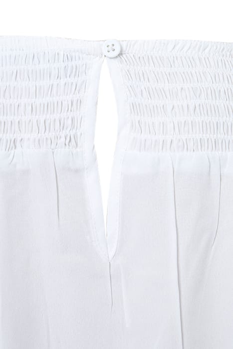 RUCHED SHOULDER SS WHITE 3