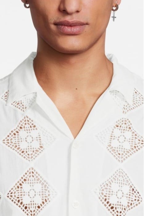 VISTA SS SHIRT OATMEAL WHITE 4