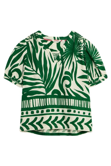ELISA ECO VERO TOP GREEN PRINTED 2