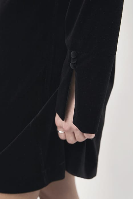 SLOANE VELVET DRESS RAVEN 5