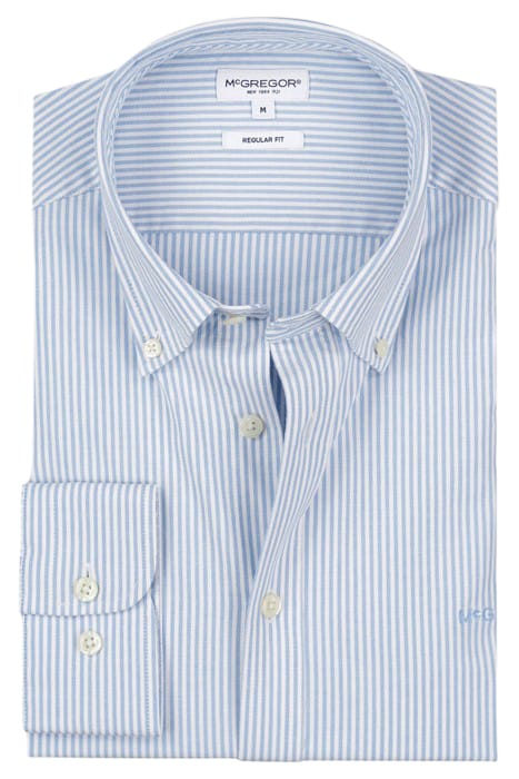 SRETCH OXFORD SHIRT SMALL STRIPE LIGHT BLUE 3