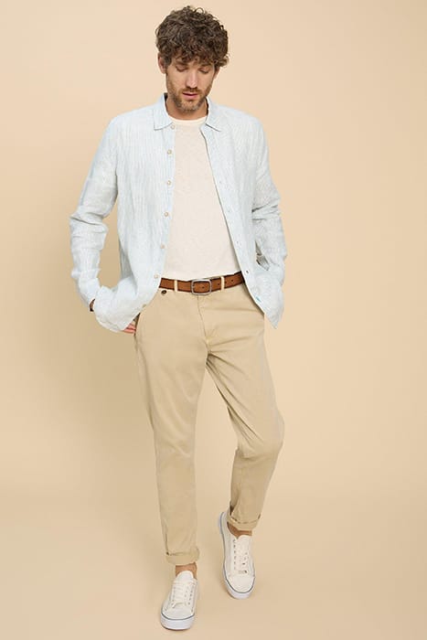 PEMBROKE LS LINEN STRIPE SHIRT BLUE MULTI 2