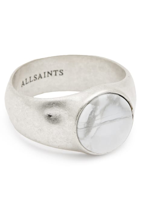 RYKER STONE RING WARM SILVER/WHITE 1