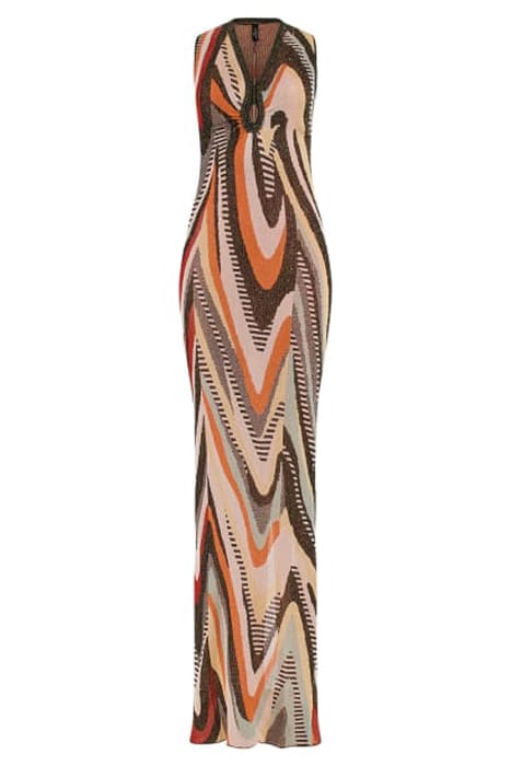 MARCIANO BY GUESS SCARLETT LONG DRESS HIGHLOW ALL OVER JACQ 3
