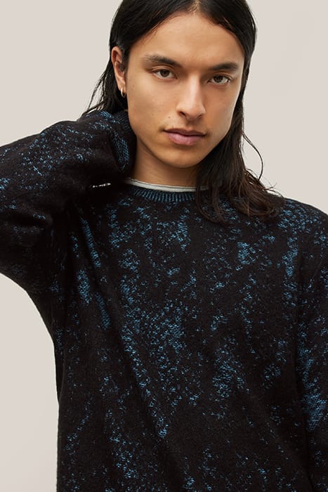 WAVERLY REGULAR FIT LS CREW WITH PYTHON COBALT 3