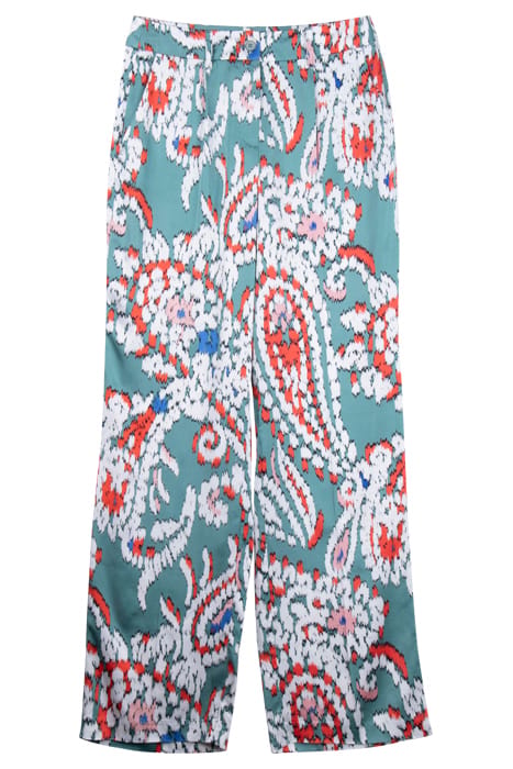 S.OLIVER PANTS GREEN PRINT 1