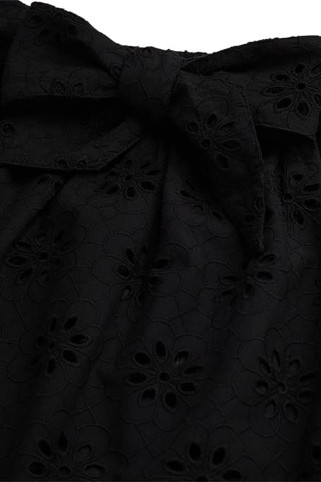 JUPE COURTE ELASTIQUEE EN BRODERIES ANGLAISES BLACK 2