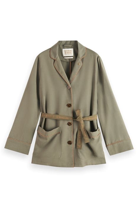 PYJAMA LOOSE FIT BLAZER ARMY GREEN 4