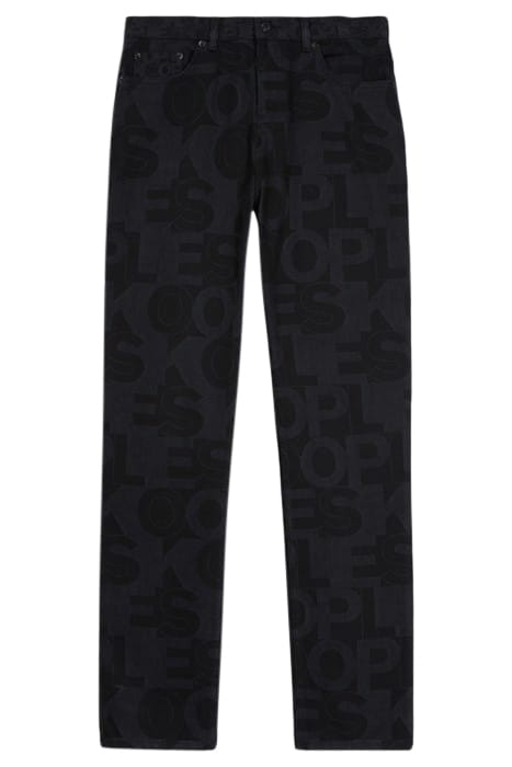 JEAN DROIT LOGO BLACK WASHED 3