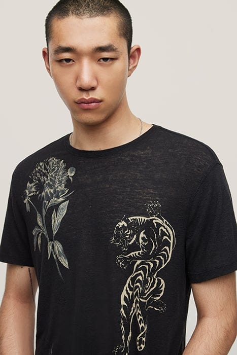 SS CREW TEE - ALL OVER PRINT BLACK 3